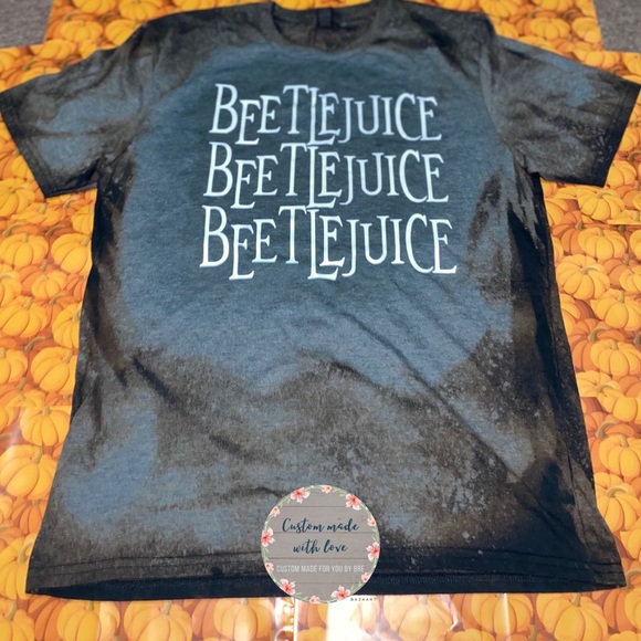 Anvil Tops - Bleached size large beetlejuice shirt